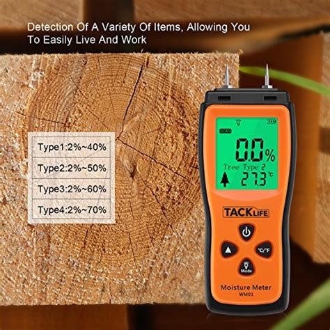 tacklife digital wood moisture meter